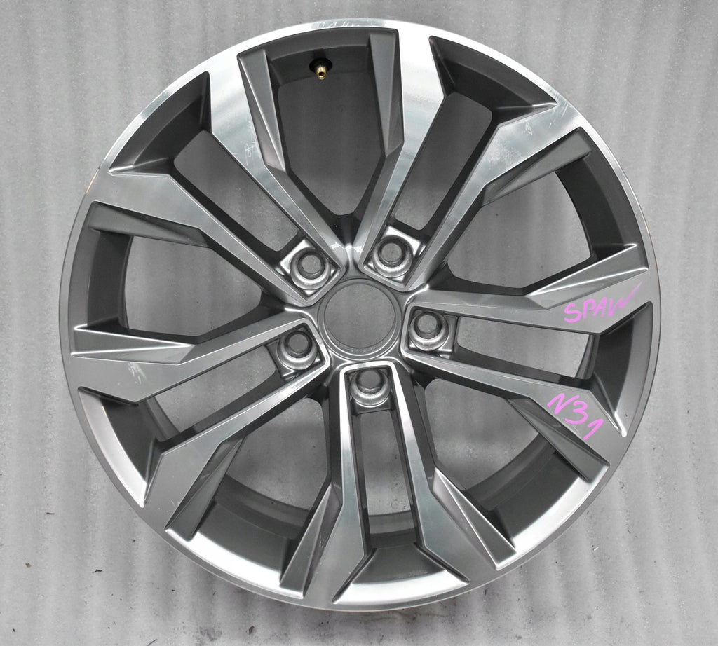 1x Alufelge 17 Zoll 7.0" 5x112 40ET Glanz Silber 3G0601025G Mg Tiguan Passat B8