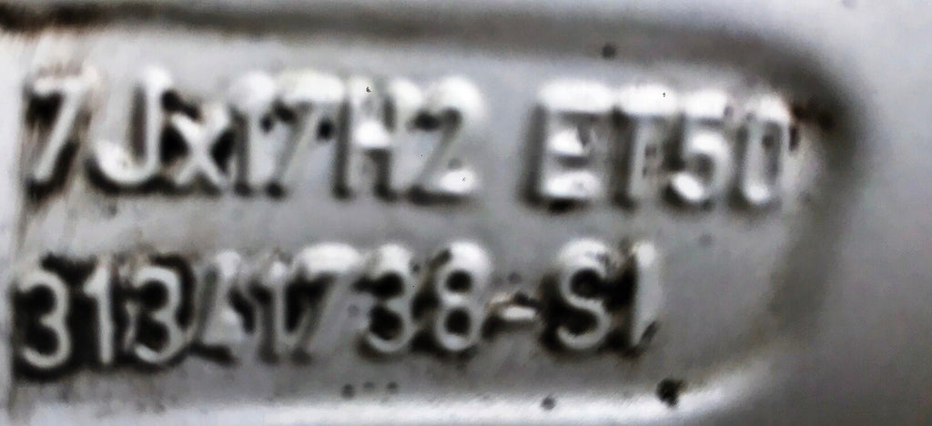1x Alufelge 17 Zoll 7.0" 5x108 50ET Matt Silber 31341738 Volvo S60 V60 V70