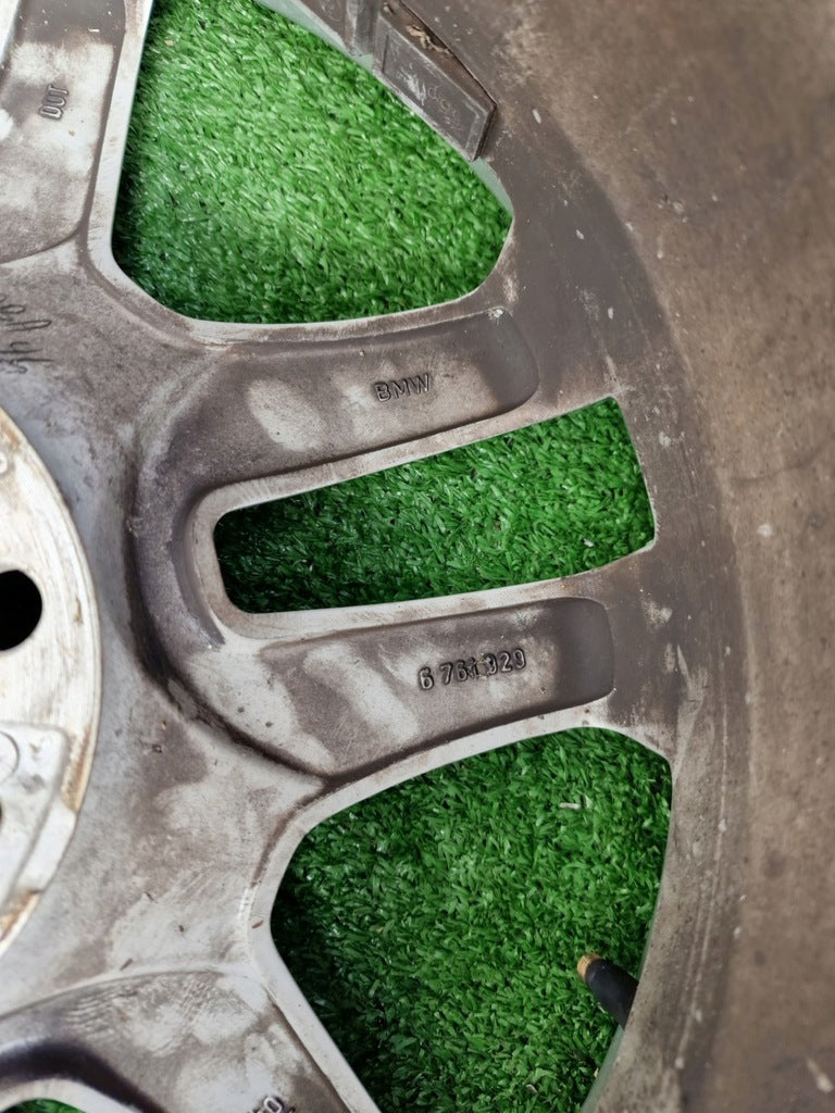 1x Alufelge 17 Zoll 7.5" 5x120 40ET Glanz Silber 6761929 BMW X5 E53 Rim Wheel FEL6557211645ne