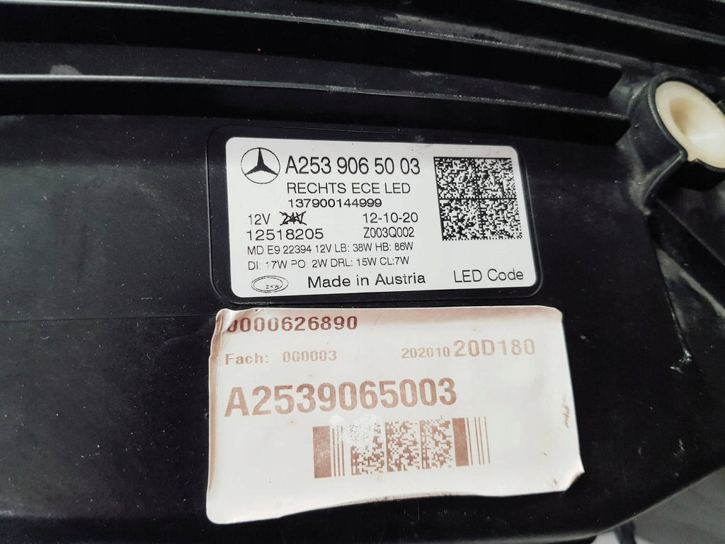 Frontscheinwerfer Mercedes-Benz Glc C253 X253 A2539065003 LED Rechts Headlight SCH3411583027qd