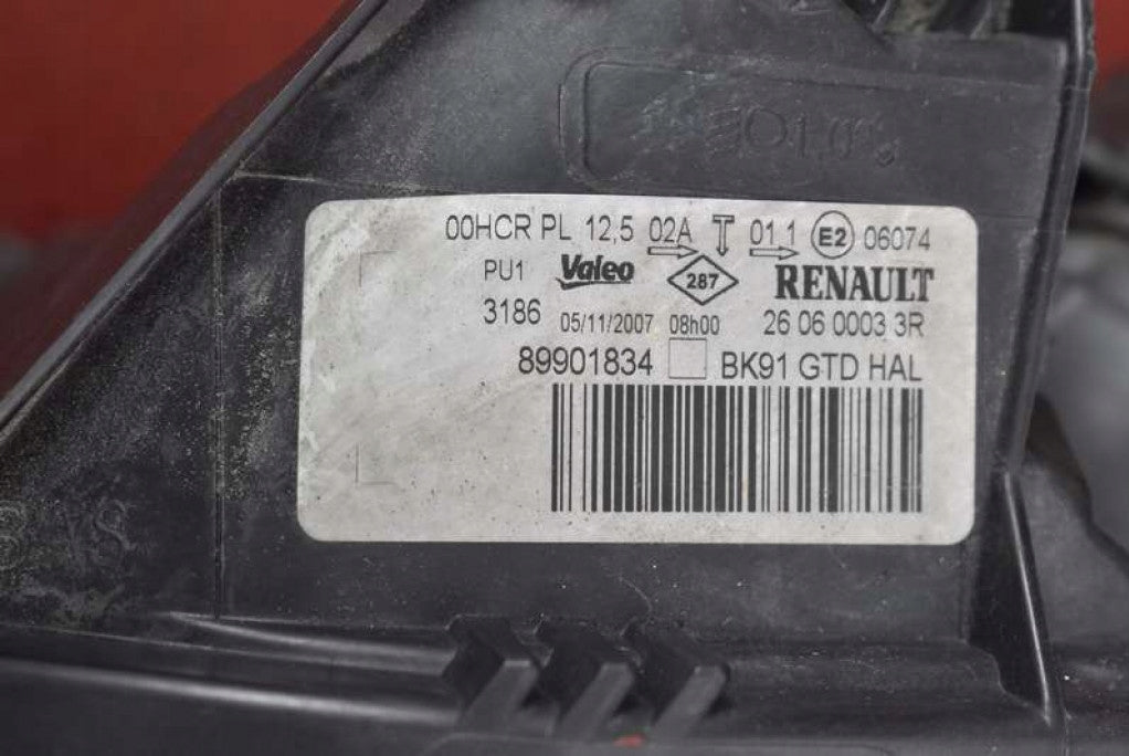 Frontscheinwerfer Renault Laguna III 260600033R Links Scheinwerfer Headlight SCH7281135494lw