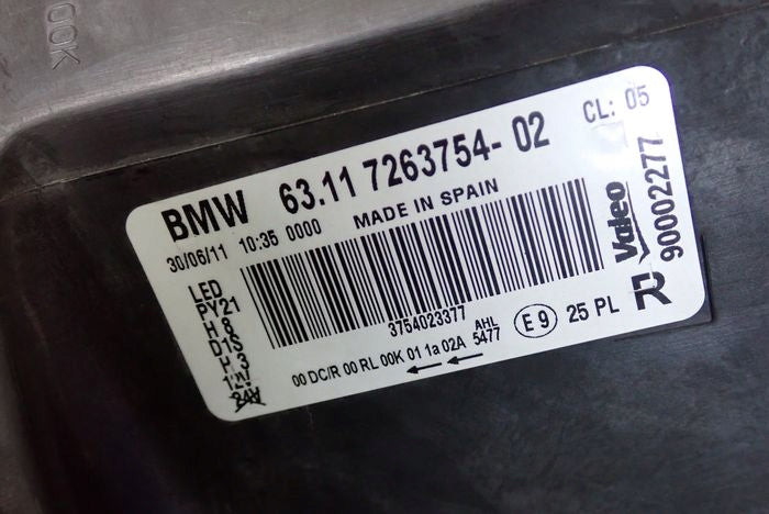 Frontscheinwerfer BMW E88 E87 7263754-02 Rechts Scheinwerfer Headlight SCH3097710160vr