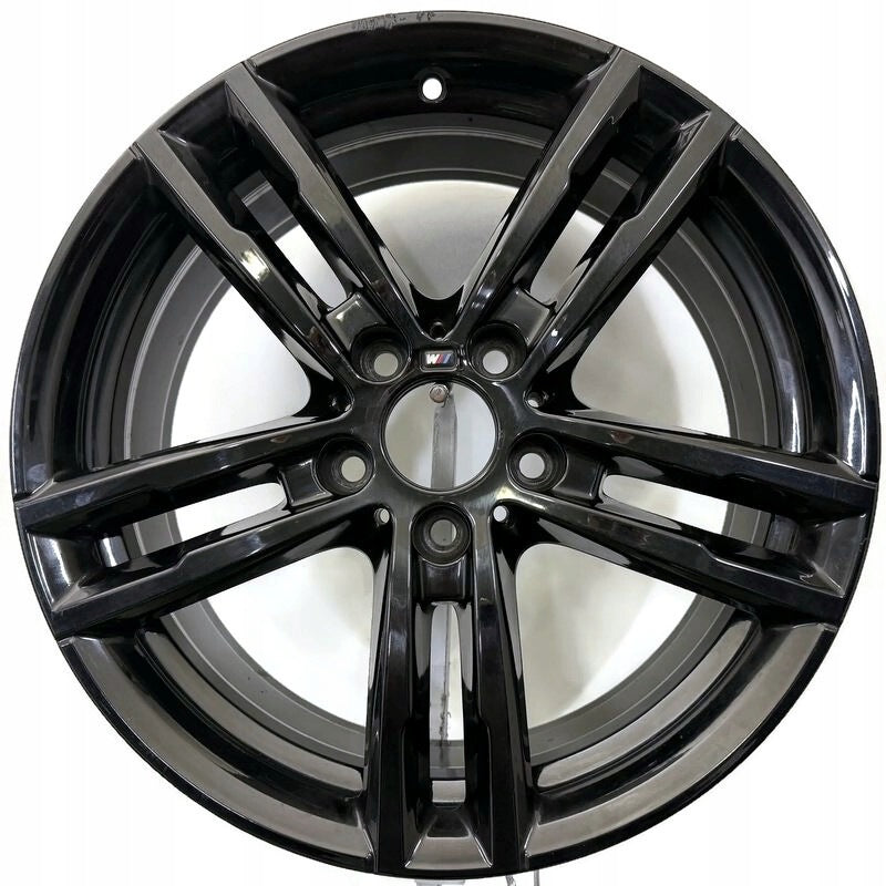1x Alufelge 18 Zoll 7.5" 5x120 45ET Glanz Schwarz 8074185 BMW 1 Rim Wheel FEL6129927259wp