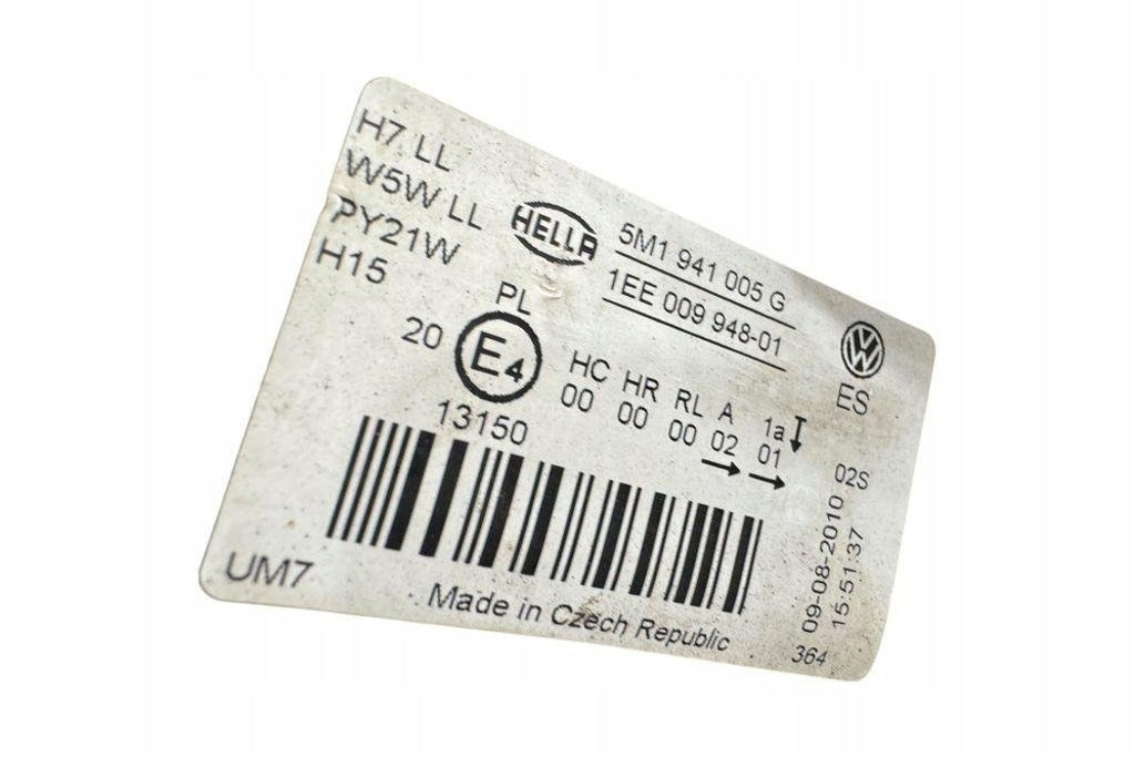 Frontscheinwerfer VW Golf Plus 5M1941005G Links Scheinwerfer Headlight SCH8120824918fy