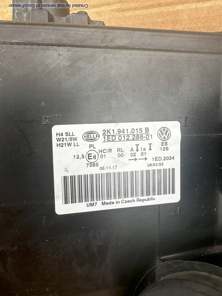 Frontscheinwerfer VW Caddy III 2K1941015B LED Links Scheinwerfer Headlight SCH8677227332oo