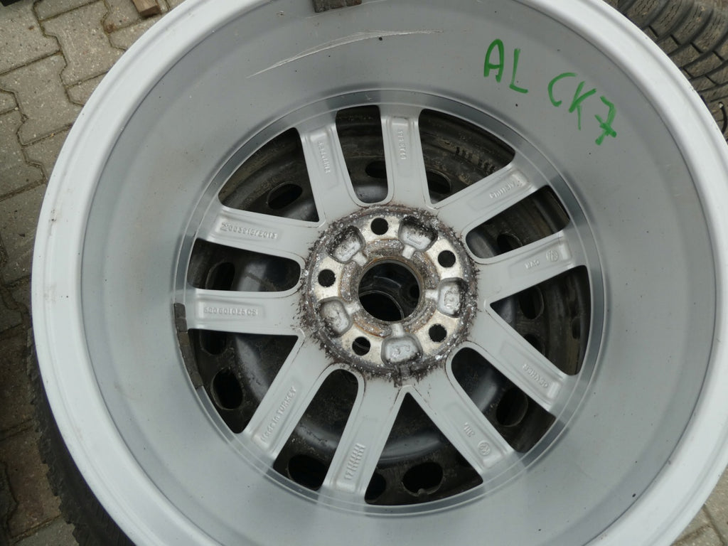 4x Alufelge 16 Zoll 6.5" 5x112 46ET Glanz Silber 5G0601025CS VW Rim Wheel FEL7631484519wy