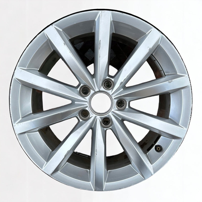 1x Alufelge 17 Zoll 7.0" 5x112 43ET Glanz Silber 5N0601025AN VW Tiguan Rim Wheel