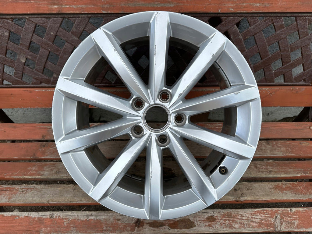 1x Alufelge 17 Zoll 7.0" 5x112 43ET Glanz Silber 5N0601025AN VW Tiguan Rim Wheel