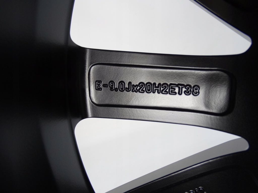 4x Alufelge 20 Zoll 9.0" 5x112 38ET Glanz Schwarz 4KE071490A Audi E-Tron FEL1000583392sw