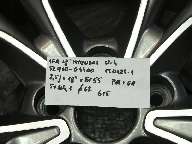 1x Alufelge 18 Zoll 7.5" 5x114.3 55ET 52910-G4400 Hyundai Elantra Rim Wheel FEL2320125467fp