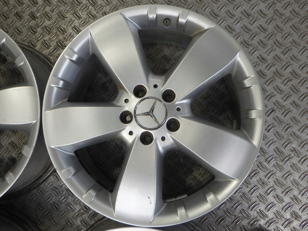 4x Alufelge 18 Zoll 8.0" 5x112 60ET Glanz Silber A1644010302 Mercedes-Benz W164