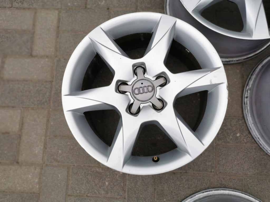 4x Alufelge 16 Zoll 7.0" 5x112 35ET Glanz Silber 4F0601025CM Audi Rim Wheel