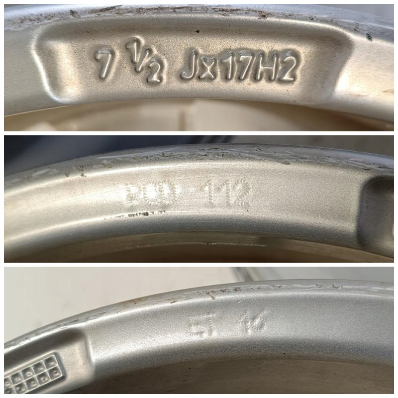 4x Alufelge 17 Zoll 7.5" 5x112 46ET Glanz Silber Audi I Rim Wheel FEL6718494606ac