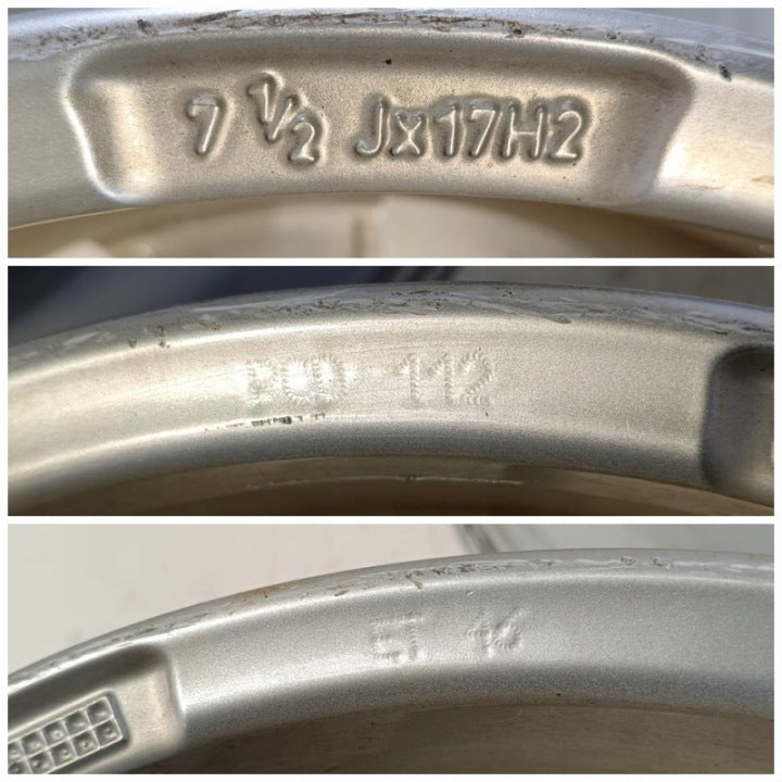 4x Alufelge 17 Zoll 7.5" 5x112 46ET Glanz Silber Audi I Rim Wheel FEL6718494606ac