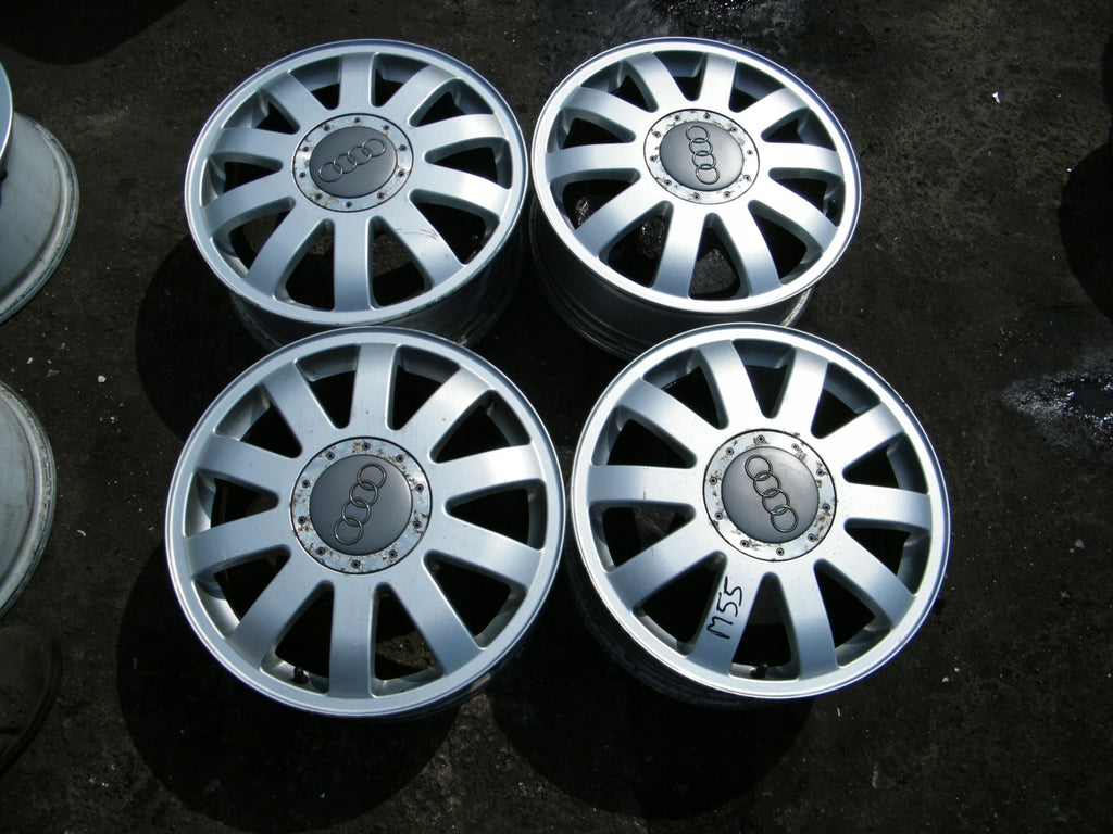 4x Alufelge 16 Zoll 6.0" 5x112 40ET Glanz Silber 8T0601025B Audi B6 B7 Rim Wheel