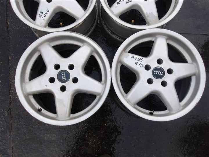 4x Alufelge 16 Zoll 7.5" 5x112 35ET Glanz Silber Audi A4 B5 Rim Wheel FEL5578453791by