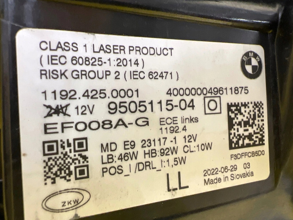 Frontscheinwerfer BMW 4 G22 G82 G23 G26 9505115-04 Laser Links Headlight SCH4742944536ju
