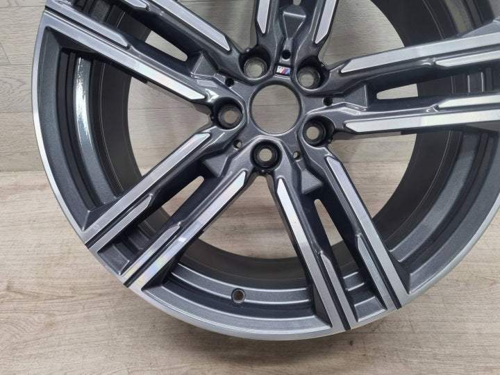 1x Alufelge 19 Zoll 8.0" 5x112 26ET Glanz Graphit 8090019 BMW 8 G14 G15 Mg FEL6716597036rm