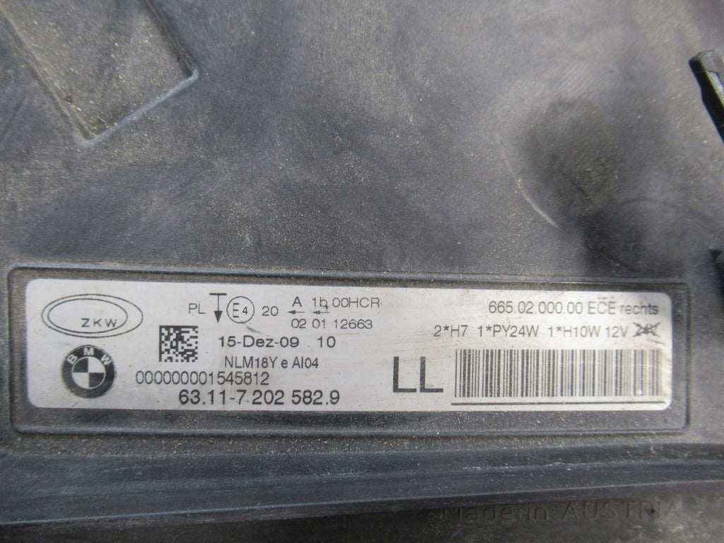 Frontscheinwerfer BMW E91 E90 7202582-9 Rechts Scheinwerfer Headlight SCH1802327553to