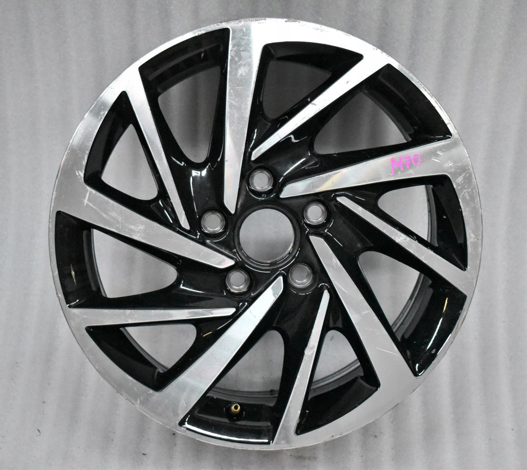 1x Alufelge 16 Zoll 6.5" 5x112 48ET Glanz Schwarz 5TA601025K VW Touran Rim Wheel FEL2226663307ui