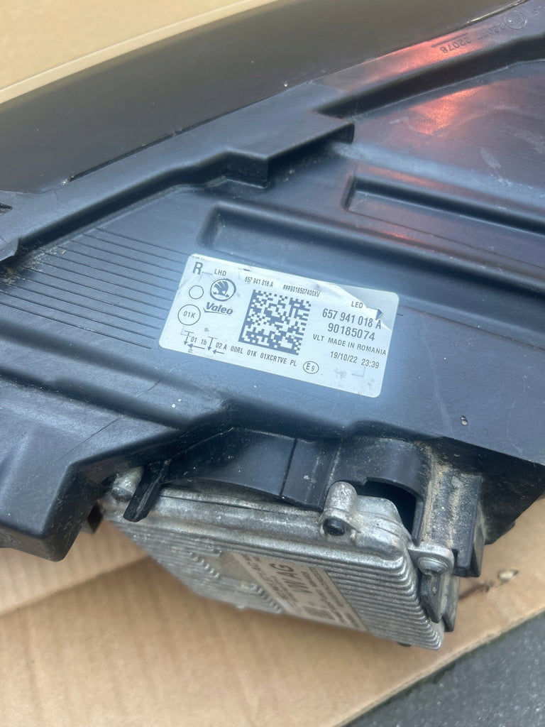 Frontscheinwerfer Skoda Scala 657941018A Rechts Scheinwerfer Headlight SCH7227147976ed