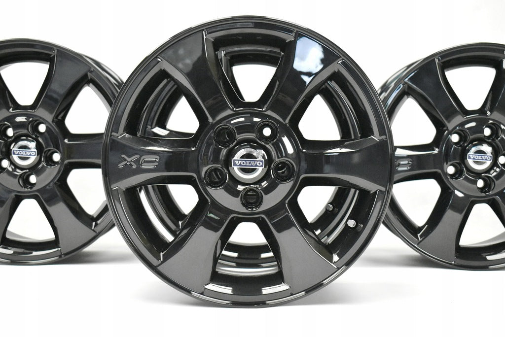 4x Alufelge 16 Zoll 7.0" 5x108 50ET Glanz Schwarz 30714024 Volvo Xc70 Xc60 FEL2907849726lo
