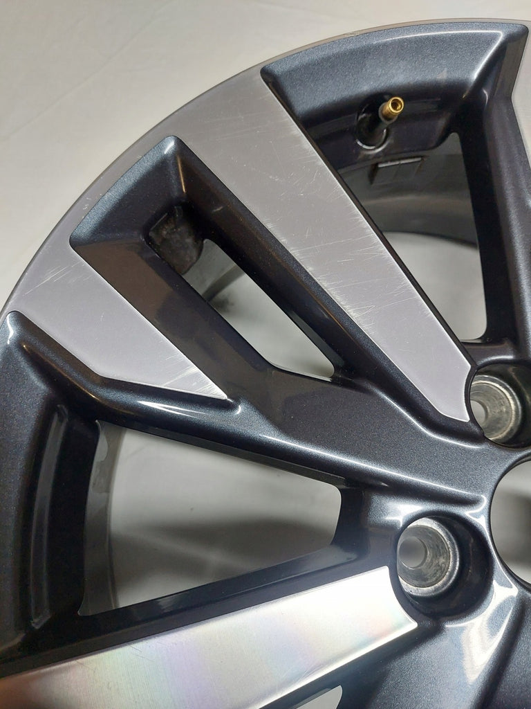 1x Alufelge 17 Zoll 6.5" 4x100 50ET Glanz Graphit Mg Micra Rim Wheel