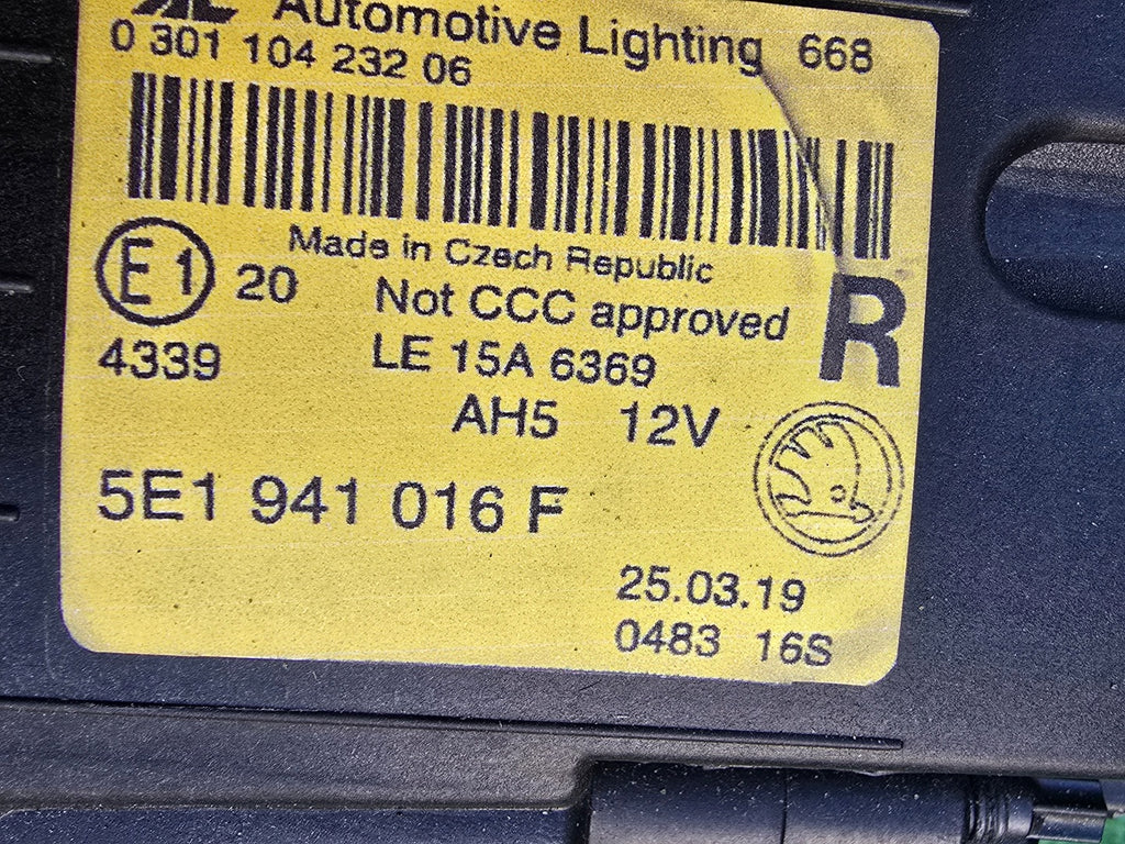 Frontscheinwerfer Skoda Octavia III 5E1941016F LED Rechts Scheinwerfer Headlight SCH7842466094nl