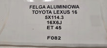 Load image into Gallery viewer, 1x Alufelge 16 Zoll 6.0" 5x114.3 45ET Lexus Rim Wheel FEL8286842148ry