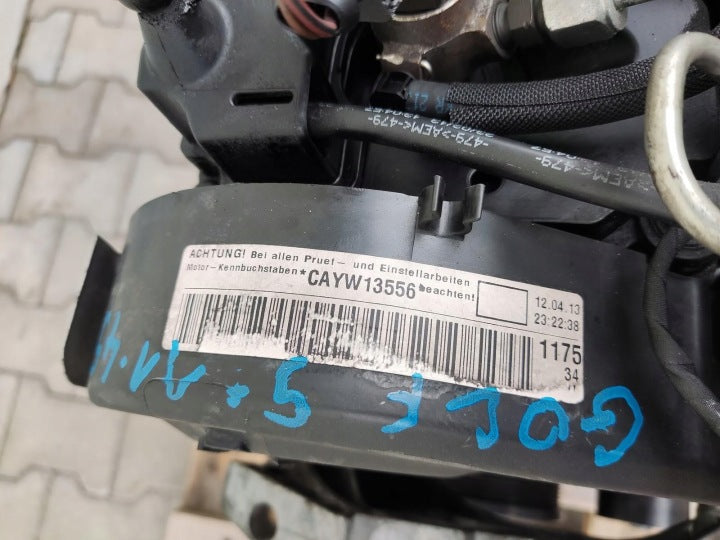 Motor Audi VW Golf Plus I CAYB CAYC 1.6 TDI 169TKm 2008 Diesel Engine Komplett MOT7137667330wg