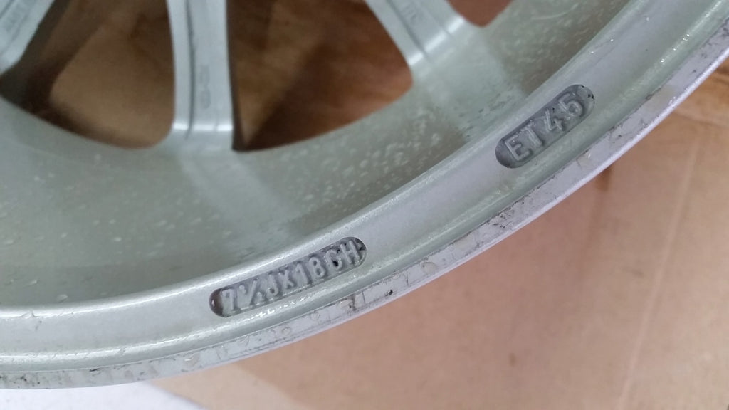 1x Alufelge 18 Zoll 7.5" 5x100 Subaru Avensis Rim Wheel