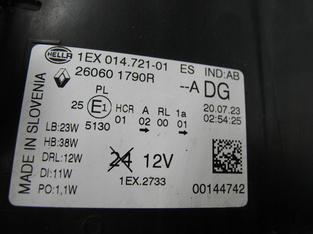Frontscheinwerfer Renault Trafic III 260601790R Full LED Links Headlight SCH6008484285pu
