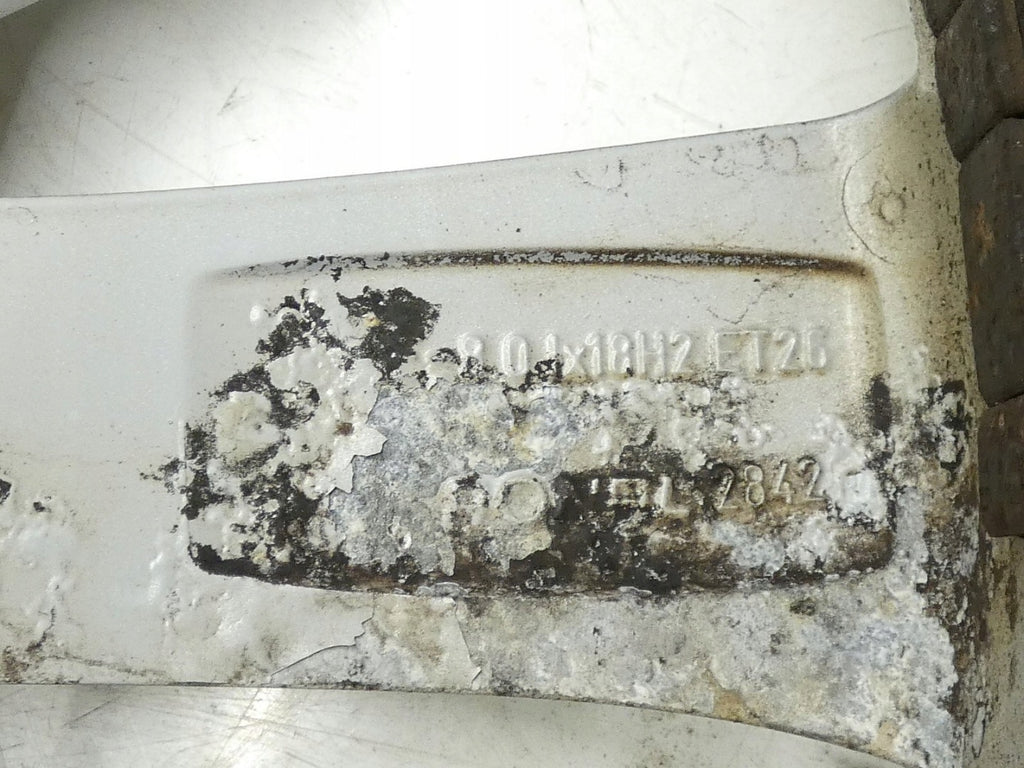 1x Alufelge 18 Zoll 8.0" 5x112 26ET Glanz Silber 8K9601025A Audi A4 B8 Rim Wheel FEL5533722922kh