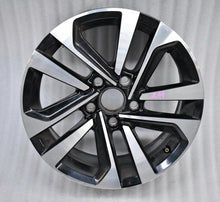 Load image into Gallery viewer, 1x Alufelge 16 Zoll 7.0&quot; 5x112 48ET Glanz Schwarz 5H0601025T VW Golf Rim Wheel