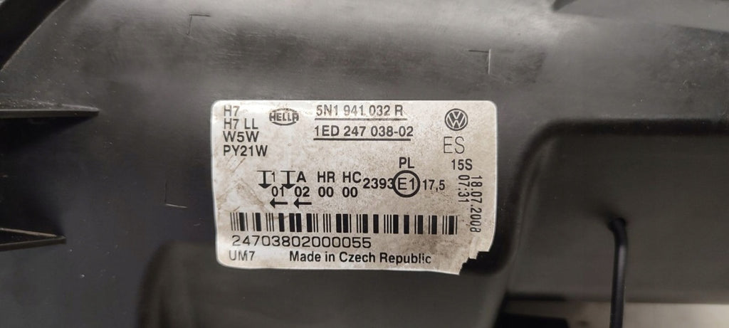 Frontscheinwerfer VW Tiguan 5N1941032R 1ED247038KOD 85122000 Rechts Headlight SCH5842773878to