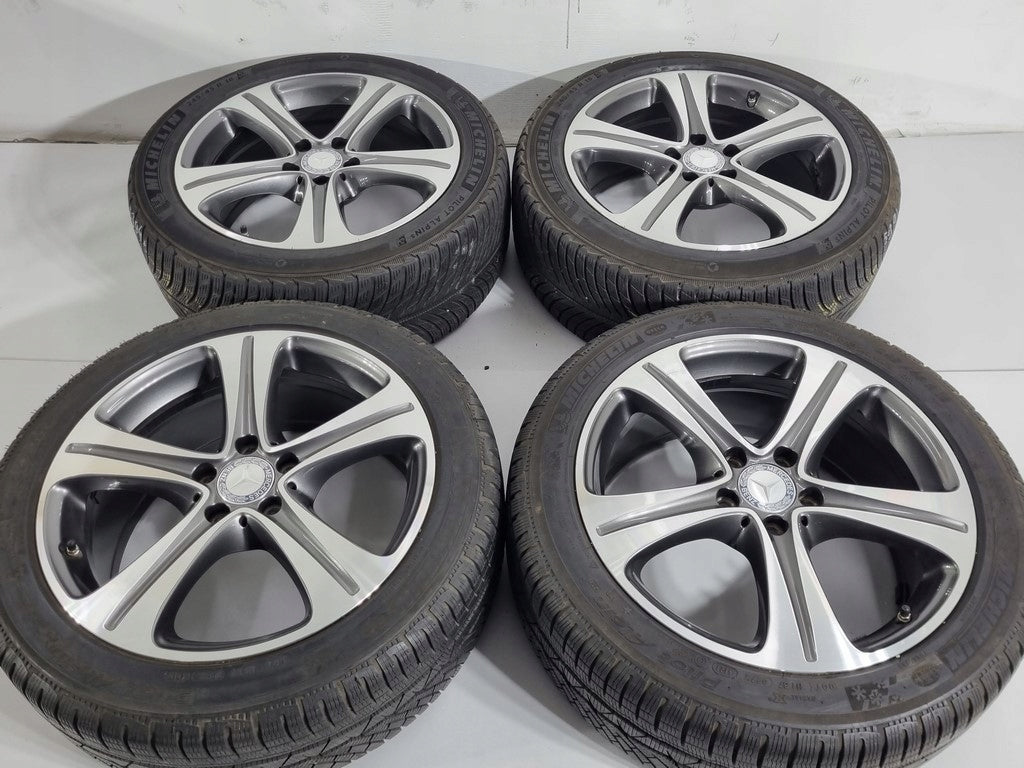 4x Alufelge 18 Zoll 8.0" 5x112 43ET Schwarz A2134011400 Mercedes-Benz Rim Wheel FEL4717754742ug