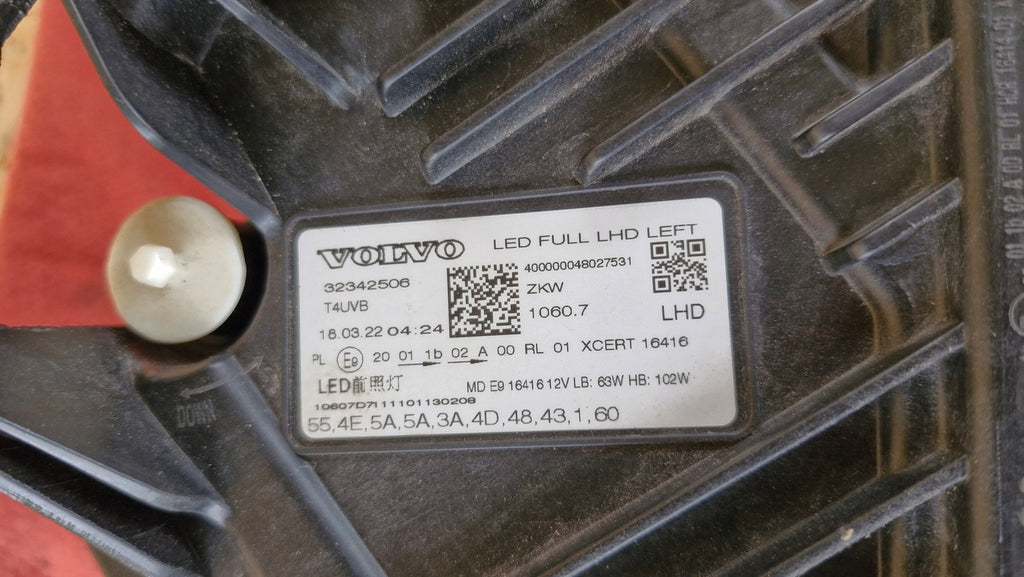 Frontscheinwerfer Volvo Xc60 II 32342506 LED Links Scheinwerfer Headlight SCH4362309758mj