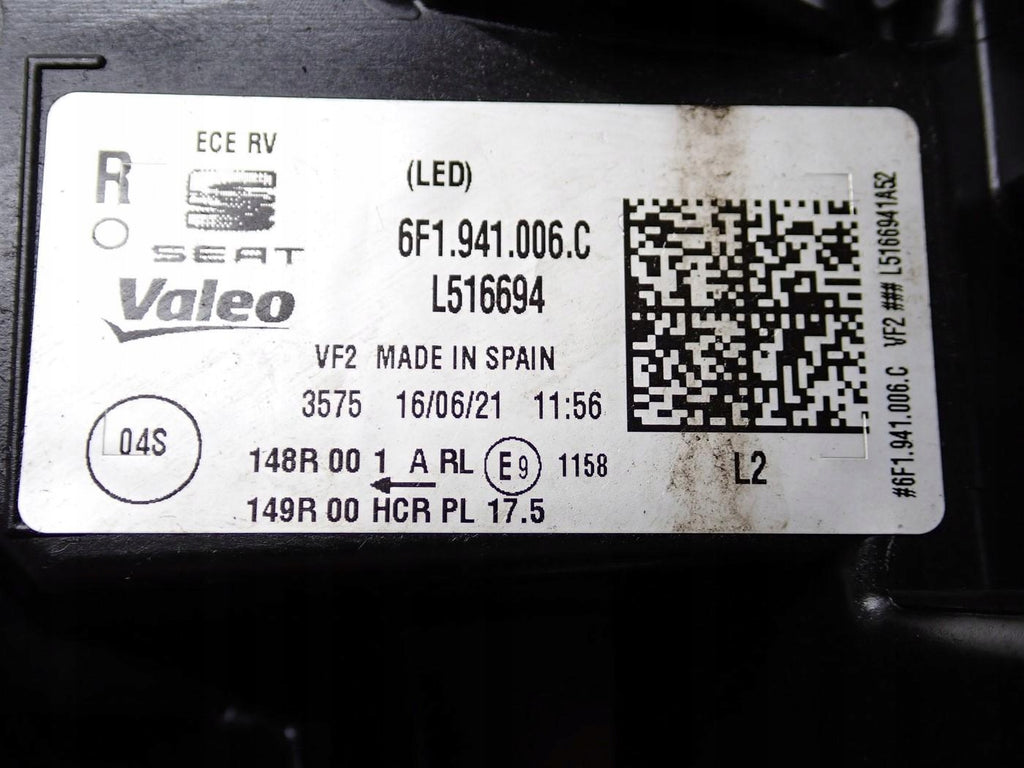 Frontscheinwerfer Seat Ibiza V 6F1941006 LED Rechts Scheinwerfer Headlight SCH6577783927fl