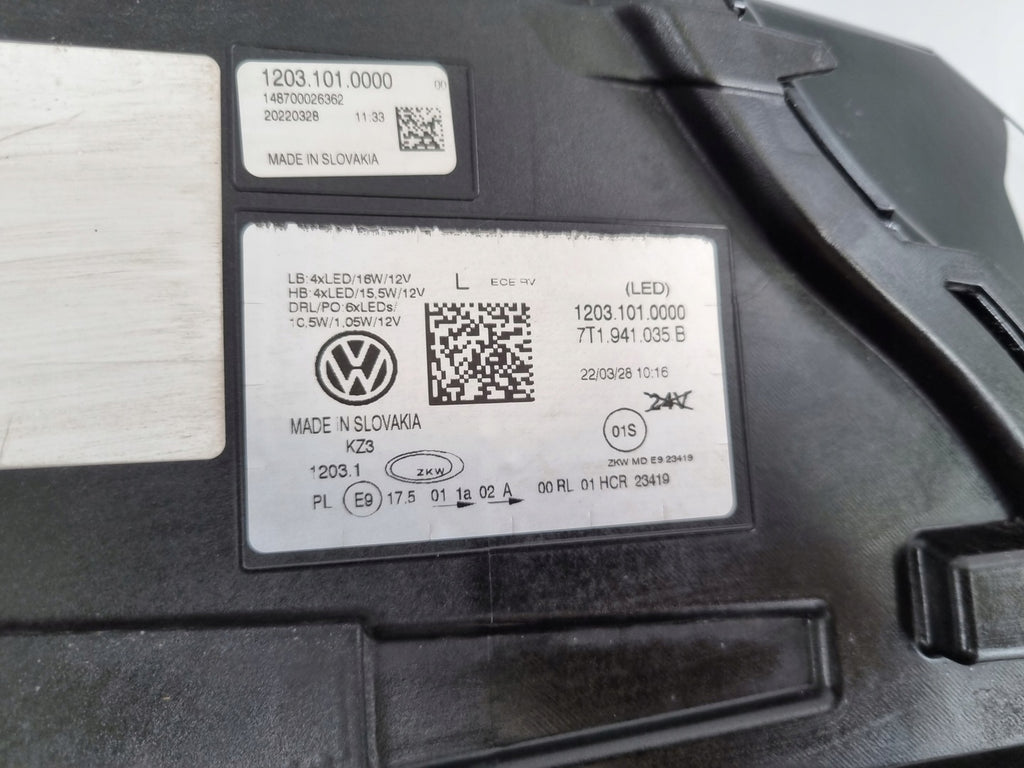 Frontscheinwerfer VW 7T1941035B LED Links Scheinwerfer Headlight SCH9699316460bb