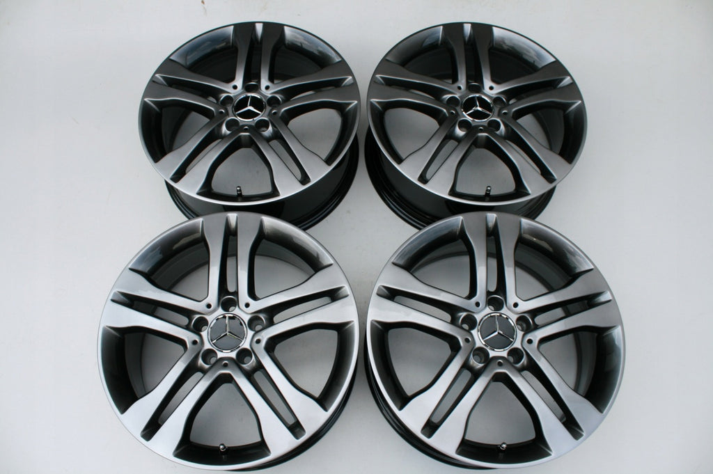 4x Alufelge 18 Zoll 7.0" 5x112 46ET Glanz A1564010102 Mercedes-Benz X156 FEL2702268043lu