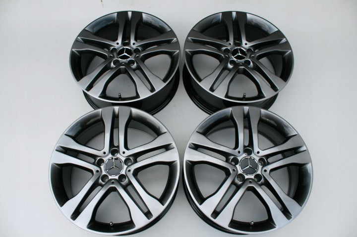 4x Alufelge 18 Zoll 7.0" 5x112 46ET Glanz A1564010102 Mercedes-Benz X156 FEL2702268043lu