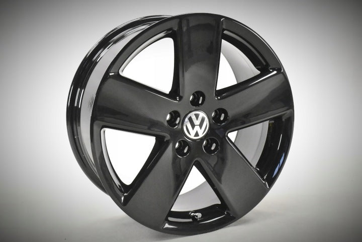 4x Alufelge 17 Zoll 7.5" 5x112 47ET Glanz Schwarz 3C0601025E VW Passat Rim Wheel FEL6301059352wh