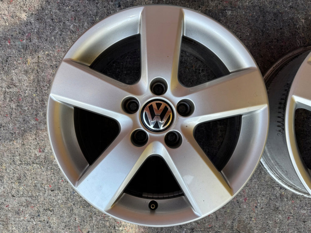 4x Alufelge 16 Zoll 6.5" 5x112 50ET Glanz Silber 1T0601025M VW Touran Rim Wheel FEL7604036146qk