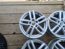 Load image into Gallery viewer, 4x Alufelge 16 Zoll 6.5" 5x112 41ET Glanz Silber KBA53206 VW Rim Wheel FEL9154988124st