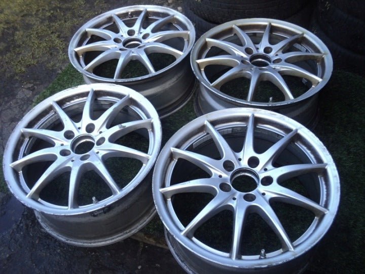 4x Alufelge 17 Zoll 7.5" 5x112 52 5ET Glanz Weiß Mercedes-Benz Rim Wheel FEL8757620485dz
