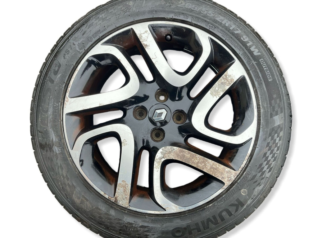 4x Alufelge 17 Zoll 6.5" 4x100 40ET Glanz Schwarz 403008967R Renault Captur I FEL5905662890tx