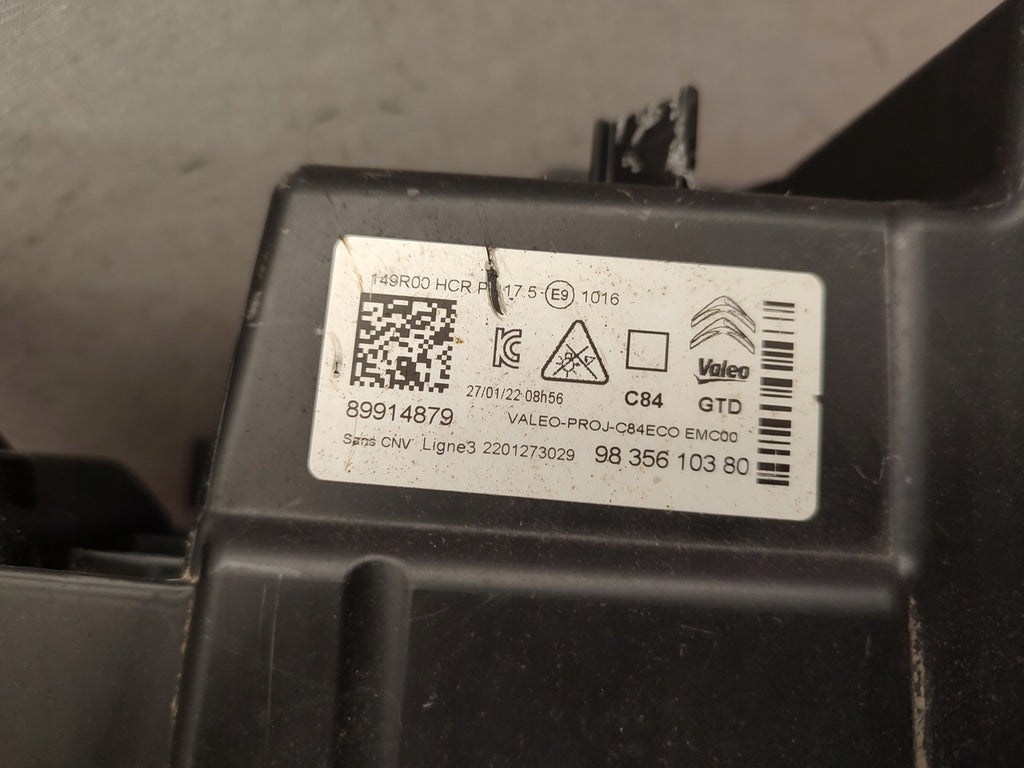 Frontscheinwerfer Citroën C5 Aircross 9835610380 LED Links Headlight