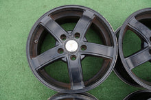 Laden Sie das Bild in den Galerie-Viewer, 4x Alufelge 16 Zoll 6.5" 5x114.3 45ET Matt Schwarz Renault Laguna Iii Rim Wheel FEL5874680142mq