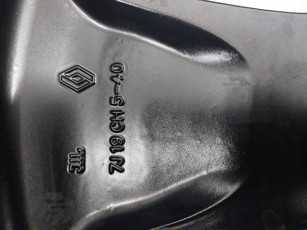 1x Alufelge 19 Zoll 7.0" 5x114.3 40ET Glanz Schwarz 403005301 Renault Kadjar