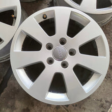 Load image into Gallery viewer, 4x Alufelge 16 Zoll 6.5&quot; 5x112 50ET Silber 8P0601025A Audi A6 A4 Rim Wheel